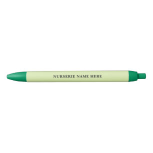 Custom Greenleaf Nursery Branding  Black Ink Pen