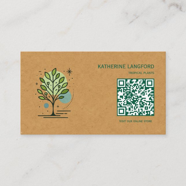 Custom Greenleaf Nursery Branding  Business Card (Front)