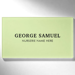 Custom Greenleaf Nursery Branding Name Tag