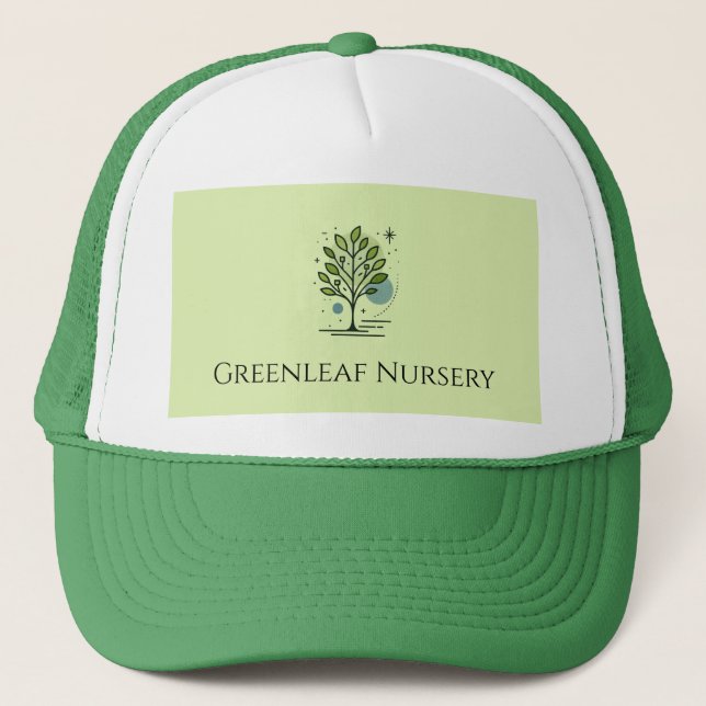 Custom Greenleaf Nursery Branding  Trucker Hat (Front)