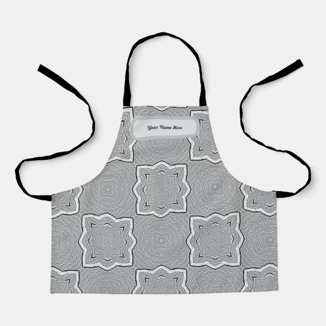 Custom Grey  Apron (Front)