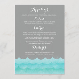 Custom Grey At Sea Nautical Menu