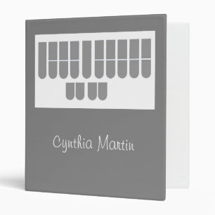 Custom grey court reporter keys binder