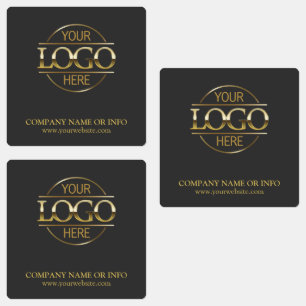 Custom Grey Gold Promotional Company Business Logo