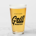 Custom Grill Master bière verre pour le chef BBQ