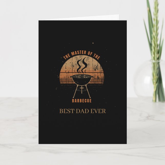 Custom Grill Master Father's Day Card (Front)