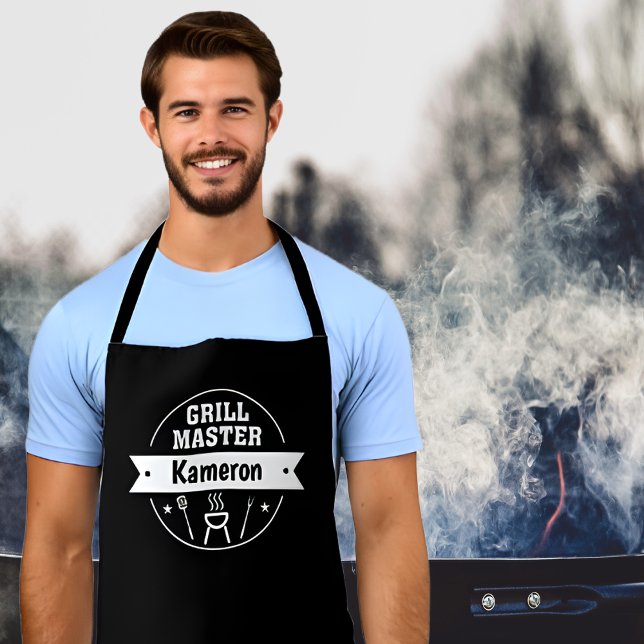 Custom Grill Master (with your name)  Apron (Creator Uploaded)