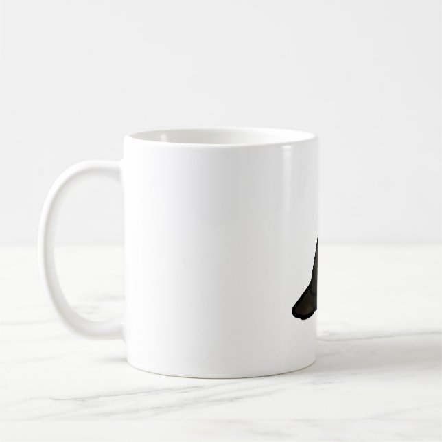 Custom Grimm the Turkey Vulture Coffee Mug (Left)