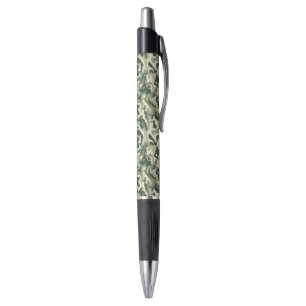 Custom Grip Ink Pen-Emmy-Green Camo Print Pen