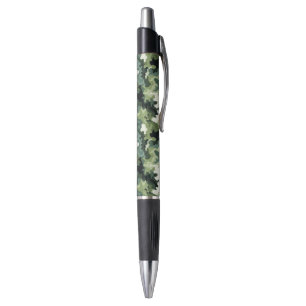 Custom Grip Ink Pen-Emmy-Green Camo Print Pen