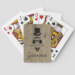 Custom Groomsmen Playing Cards