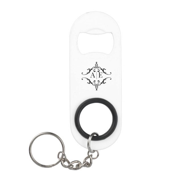 Custom Groomsmen Wedding Favour – Personalized Keychain Bottle Opener (Front)