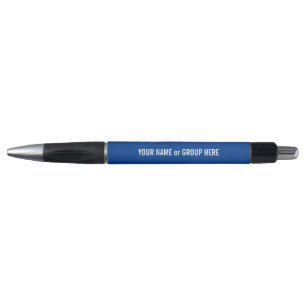 Custom Group Name & Text Promotional Blue Pen
