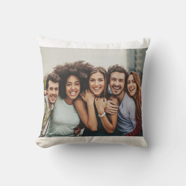 Custom Group Photo Pillow | Cherished Memories (Front)
