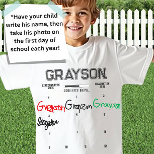 Custom Grow With Me K-12 Signature Keepsake T-Shirt