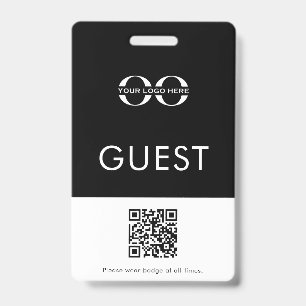 Custom Guest Badge Logo QR Code