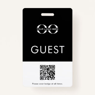 Custom Guest Badge Logo QR Code