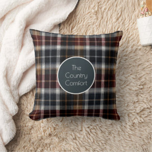 Custom Guest Throw Pillow Gingham Vacation Rentals