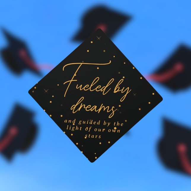 Custom Guiding Star Inspirational Quote Graduation Cap Topper (Creator Uploaded)