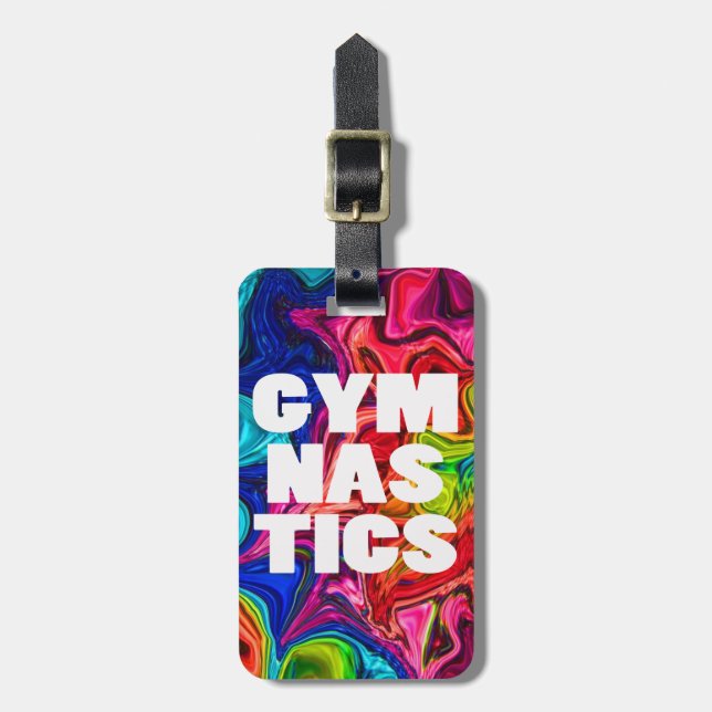 Custom Gymnastics Travel tags (Front Vertical)