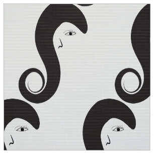 Custom Hair salon haircut hair fabric