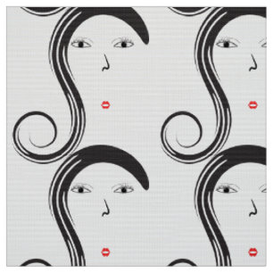 Custom Hair salon haircut hair fabric