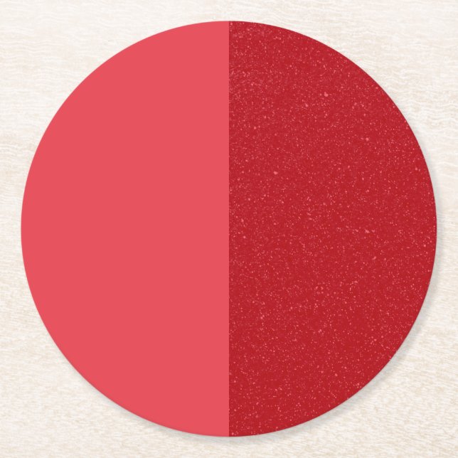 Custom Half-Noise Tomato Red Coasters (Set of 6) (Front)