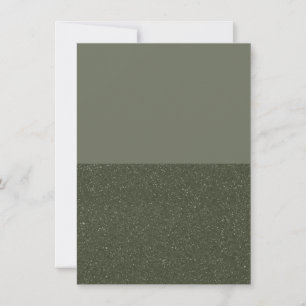 Custom Half Textured Green Flat Announcement Card
