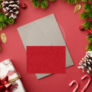 Custom Half Tomato Red Noise Acrylic Invitation