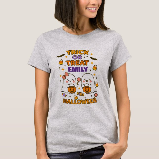 Custom Halloween Breakfast Buddies T-Shirt – Spook (Front)