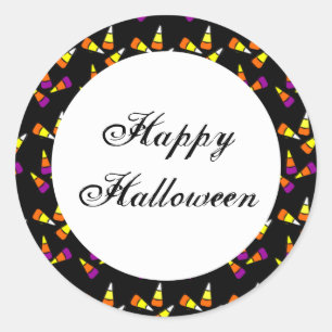 Custom Halloween Candy Corn Sticker