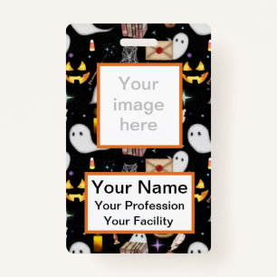 Custom Halloween Library Badge