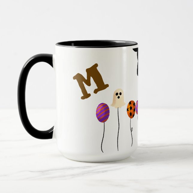 Custom Halloween Mug -Personalized Name Coffee Mug (Left)