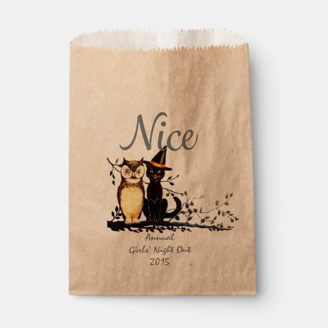Custom Halloween Naughty or Nice Favour Bag - Nice (Front)