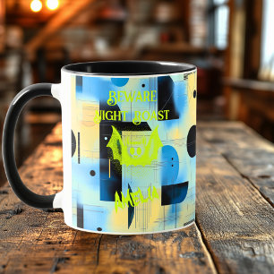 Custom Halloween - Neon Lime Bat Night Roast  Mug