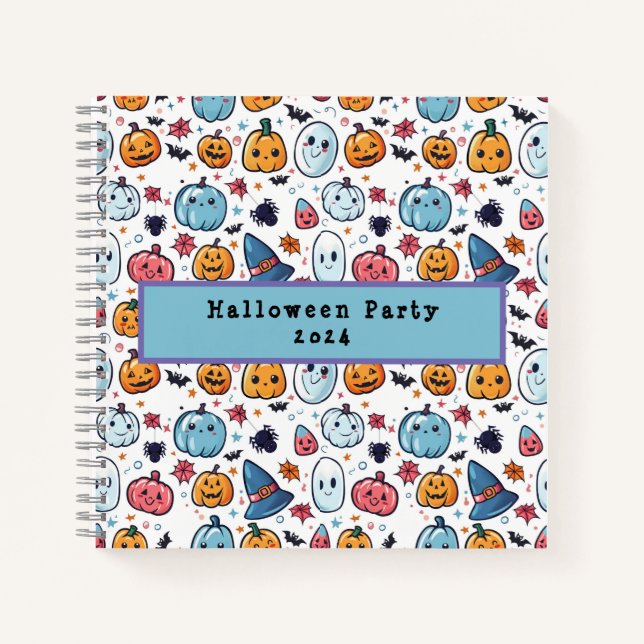 Custom Halloween Party Planning Notebook (Front)