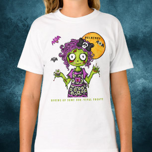Custom Halloween Zombie Baker Boo-tiful Treats T-Shirt