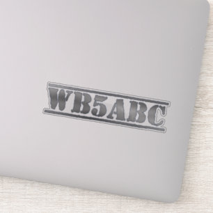 Custom Ham Call Sign 