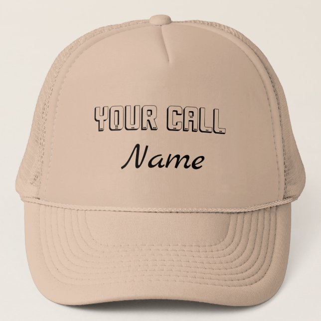 Custom Ham Radio Call Sign Trucker Hat (Front)