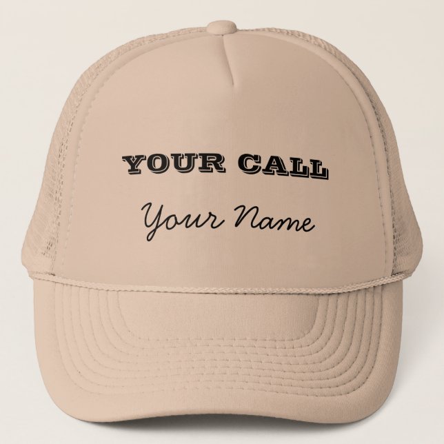 Custom Ham Radio Call Sign Trucker Hat (Front)