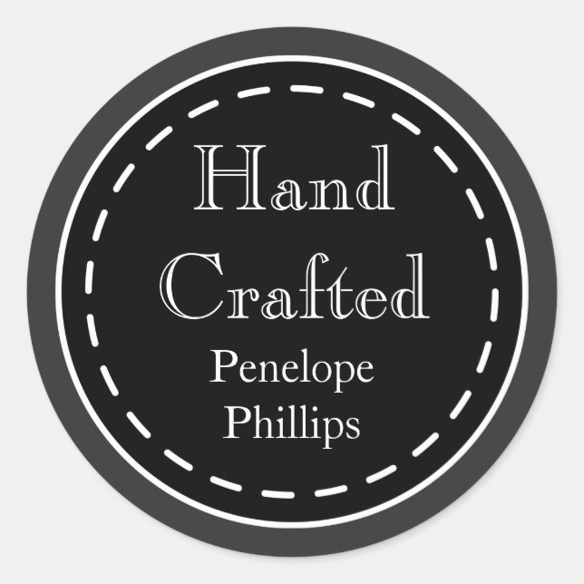 Custom Hand Crafted Business Stickers (Front)