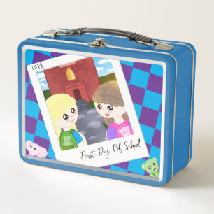 Custom Hand Drawn Back To School Designed Lunchbox