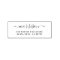 Custom Hand-written Family Name & Return Address