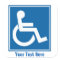 Custom Handicap Sign Stickers/Labels