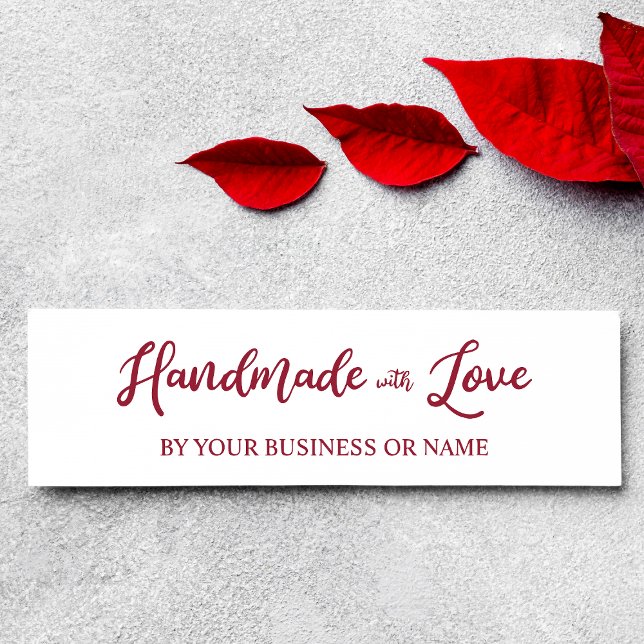 Custom Handmade wih Love Typography Quote Rubber Stamp (Creator Uploaded)