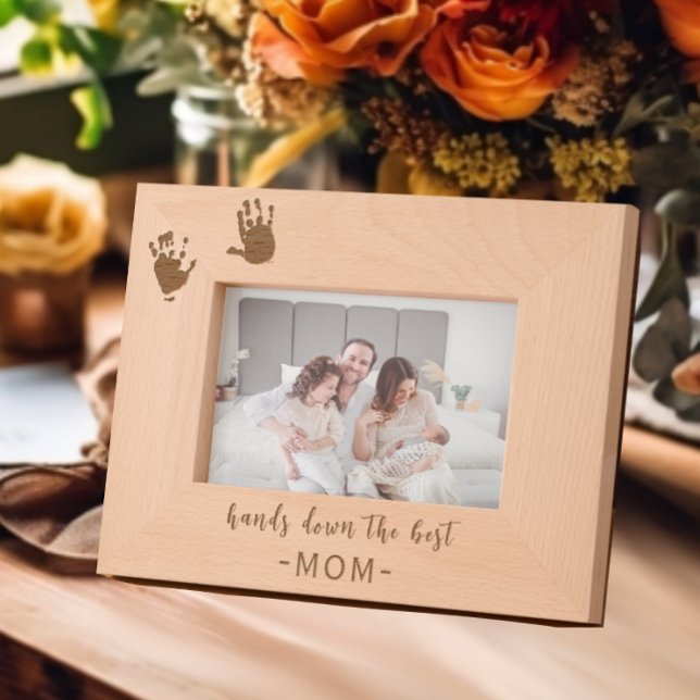 Custom Handprints Best Mom Etched Frames (Creator Uploaded)