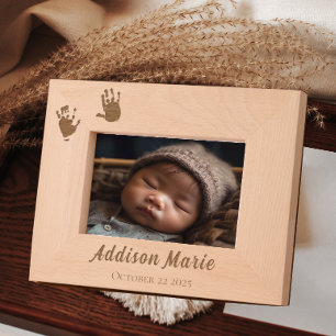 Custom Handprints Newborn New Parents Etched Frames