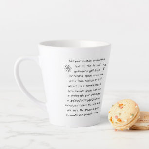 Custom Handwriting Latte Mug