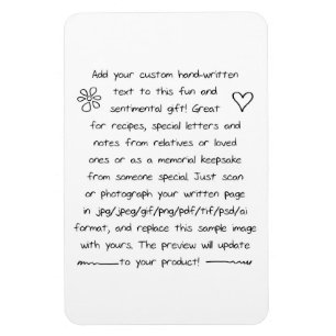 Custom Handwriting Magnet