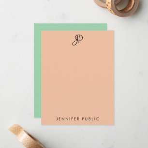 Custom Handwritten Monogram Elegant Colour Templat Card